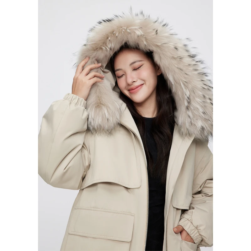 Женская зимняя пуховая куртка BOSIDENG