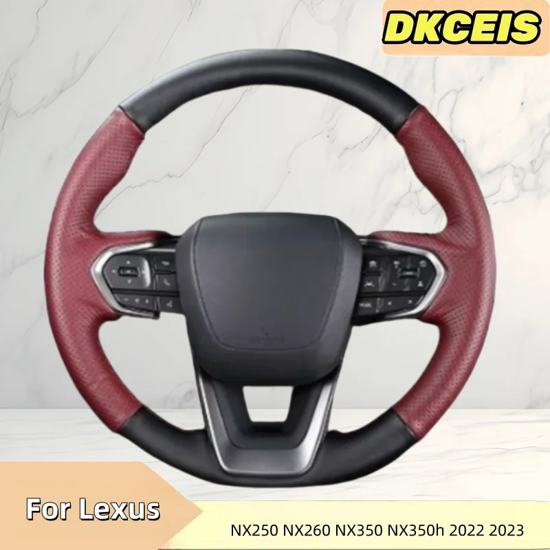 Автомобильный чехол на руль из натуральной кожи дышащий для Lexus NX250 NX260 NX350 NX350h 2022