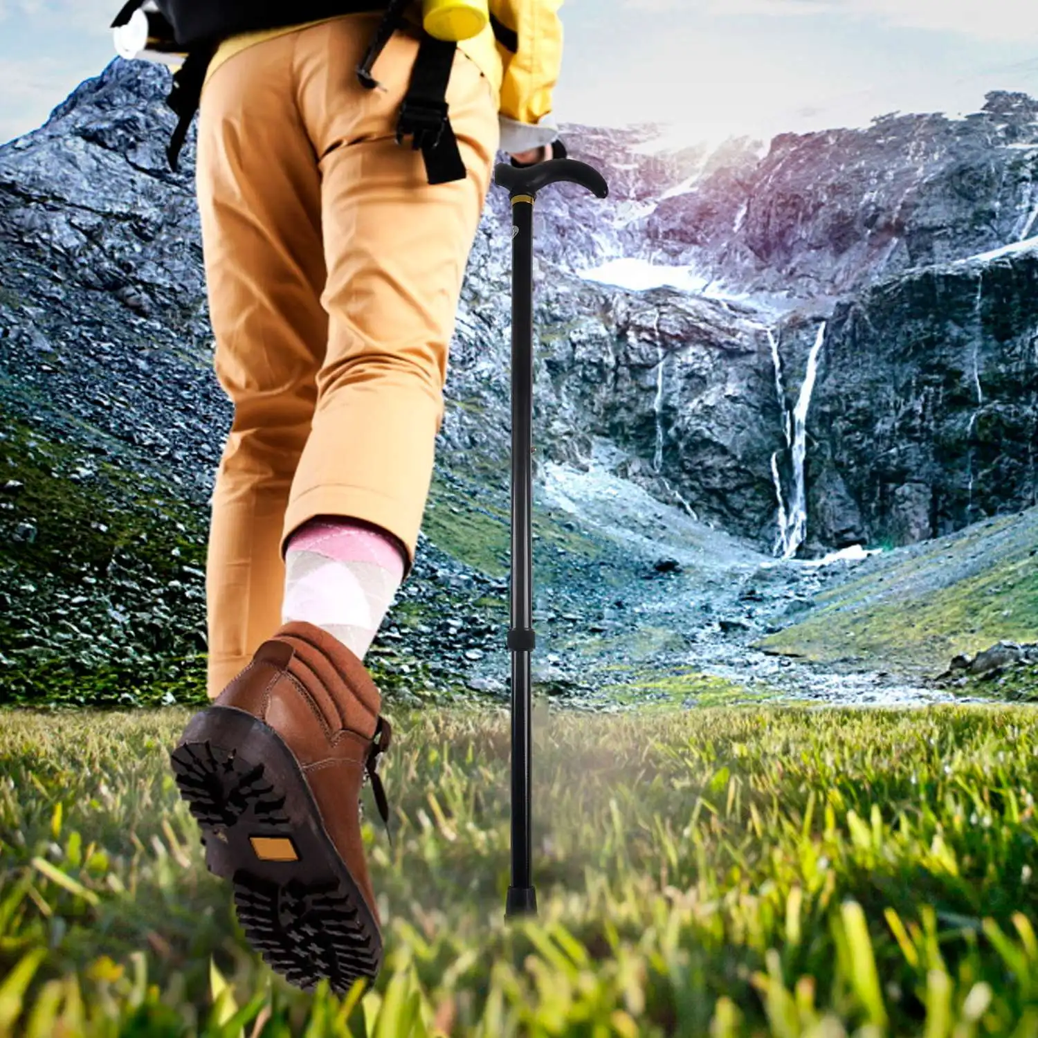 Сверхлегкая трость из алюминиевого сплава регулируемая для пожилых людей