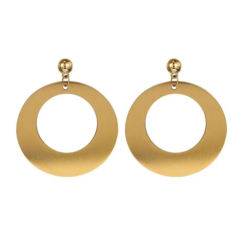 Преувеличенные большие круглые серьги женские серьги-гвоздики с темпераментом