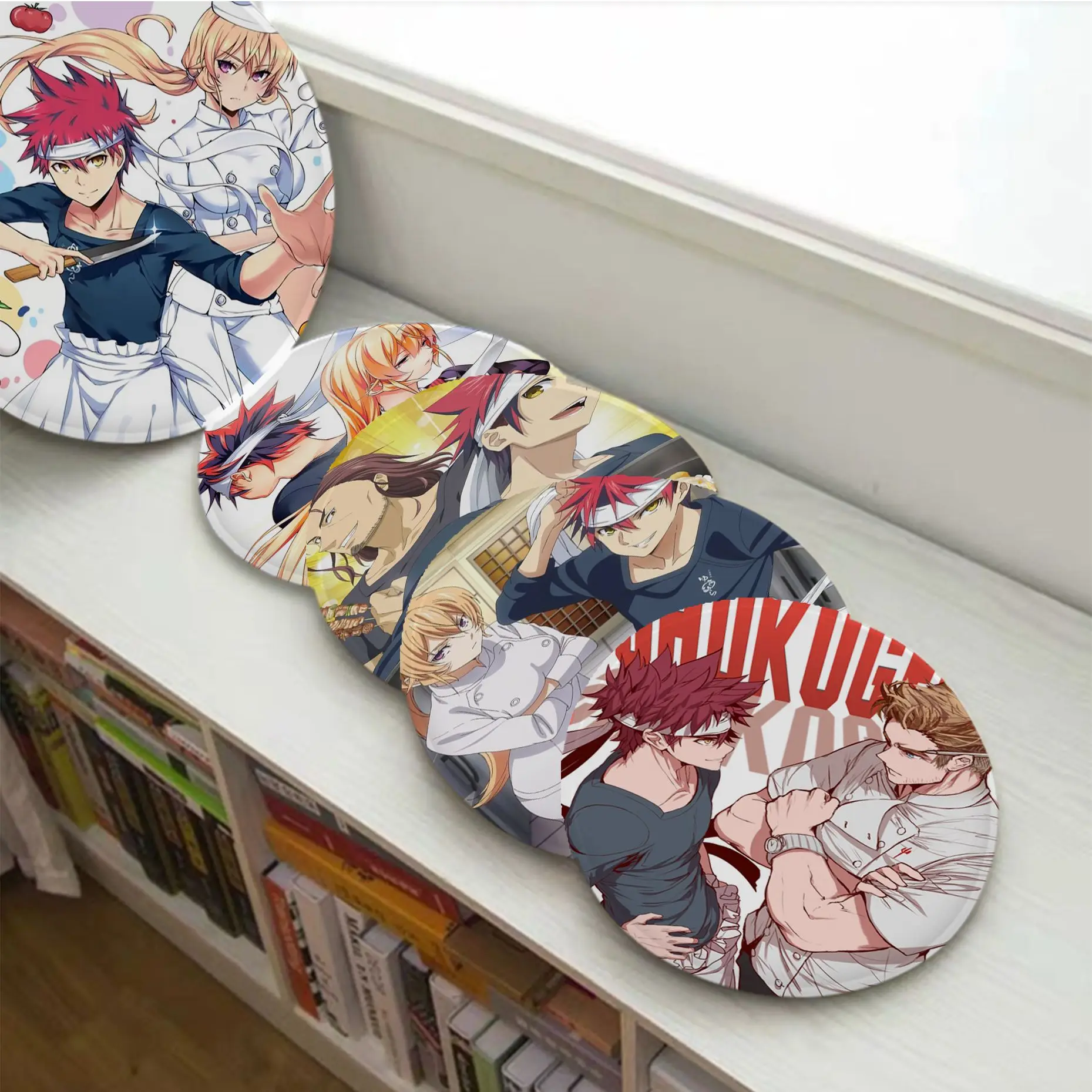 

Food Wars！Shokugeki No Soma Creative Sofa Mat Dining Room Table Chair Cushions Unisex Fashion Anti-slip Stool Seat Mat