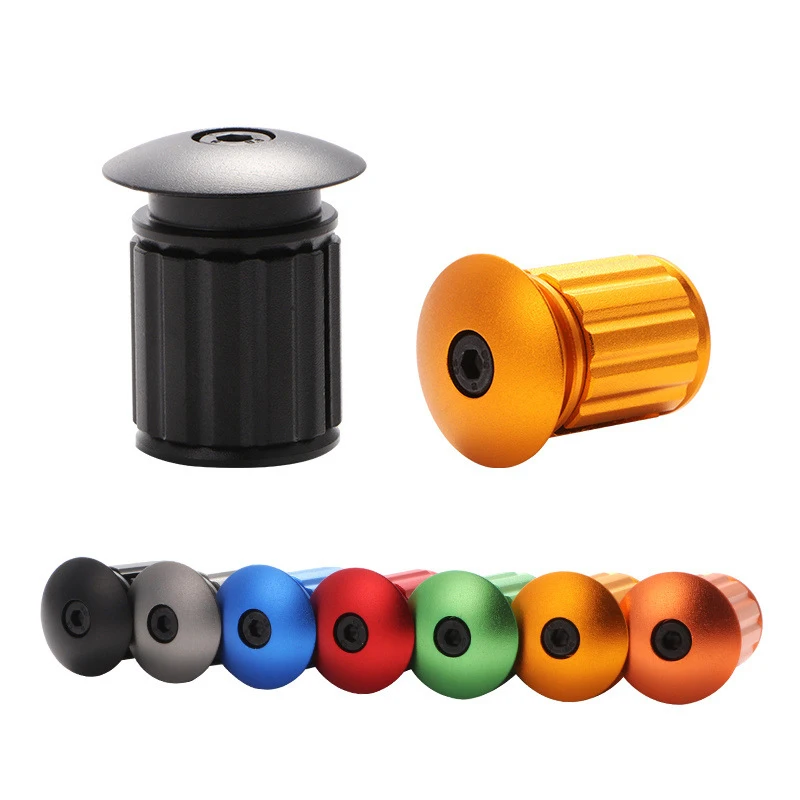 

7 цветов, ручка для велосипеда, Торцевая крышка, ручки из алюминиевого сплава, заглушки для руля, заглушки для велосипеда