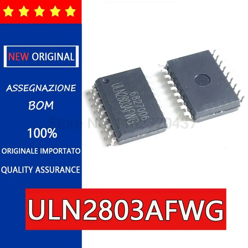 Микроконтроллер IC ULN2803 ULN2803AFWG ULN2803AG SOP18, интегральные схемы транзисторов Дарлингтона, оригинал, 5 шт.