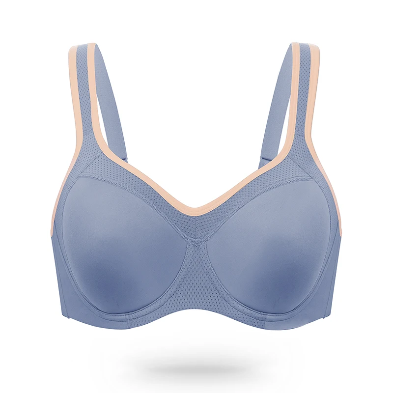 WingsLove High Impact Shockproof Sports Bra Underweire Push Up Sportwear Breathable Quick Dry Training Running Underwear
