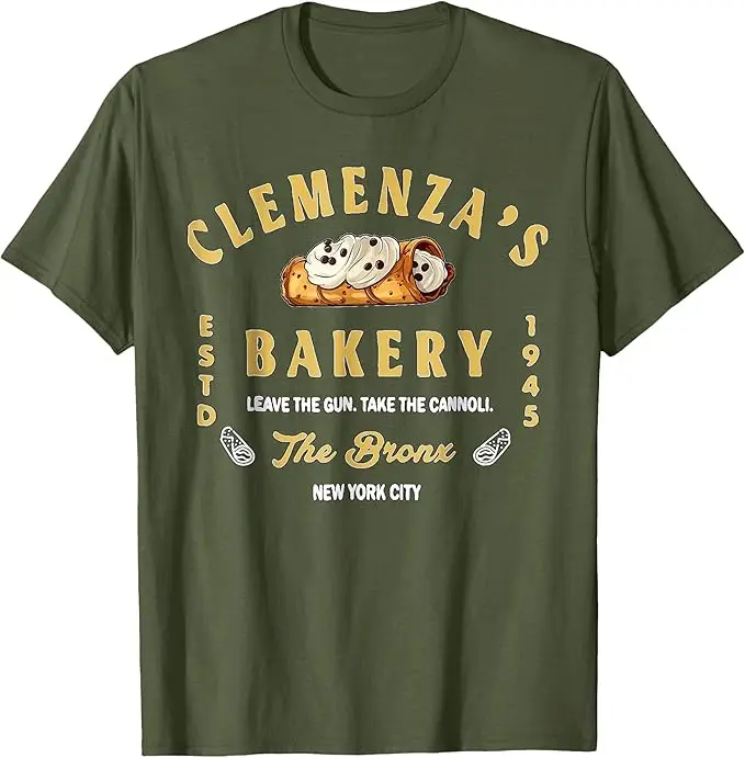Забавная футболка Clemenza Bakery Food с графическим принтом Y2k Foodie, оригинальный подарок, персонализированная одежда для всей семьи, хлопковая модная одежда (art.: 3920db196894f) - 3920db196894f