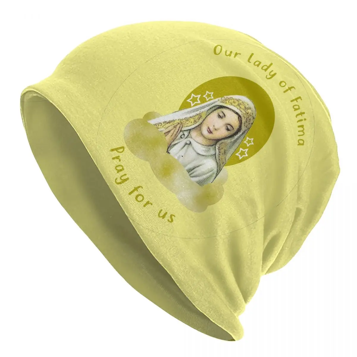 

Унисекс, винтажная шляпа Our Lady Of Fatima Skullies, Стильные теплые вязаные шляпы