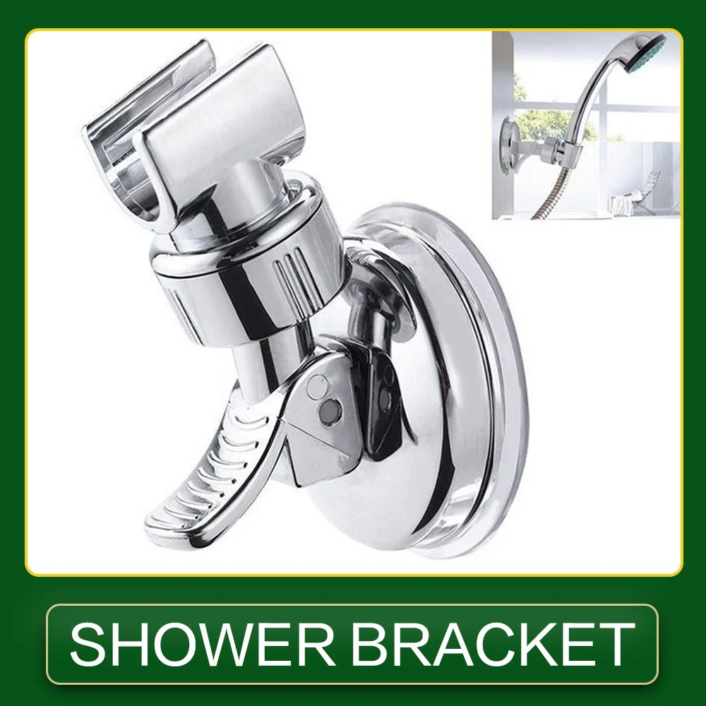 

Universal Adjustable Hand Shower Holder Suction Cup Holder Full Plating Shower Rail Head Holder Bathroom Bracket Stable rotation