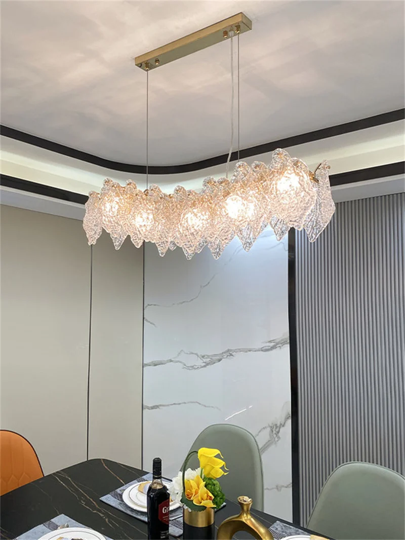 

Chandeliers Lights luxury Glass Crystal For Living Room Decoration Dining Designer Bedroom Post-modern Simple Pendant Lamp