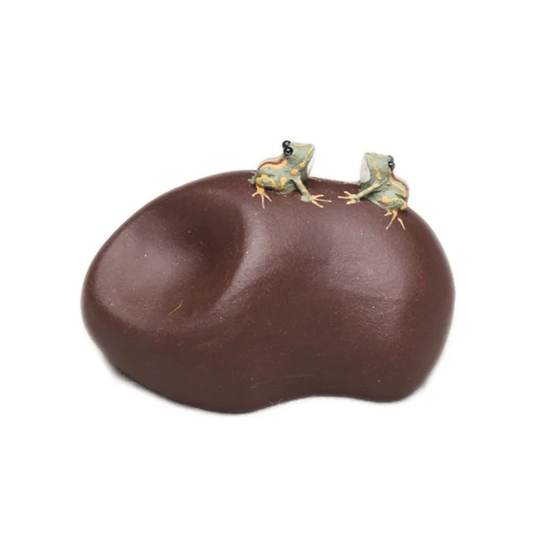 Чайный питомец лягушка из фиолетовой глины PGY