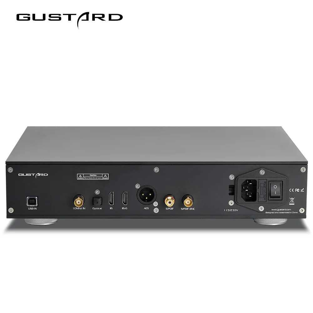Фото Цифровой аудиоинтерфейс GUSTARD U26 USB с поддержкой DSD2048 и PCM1.536 МГц, технология полной изоляции от шумов ПК, USB-интерфейс с шумоподавлением №4