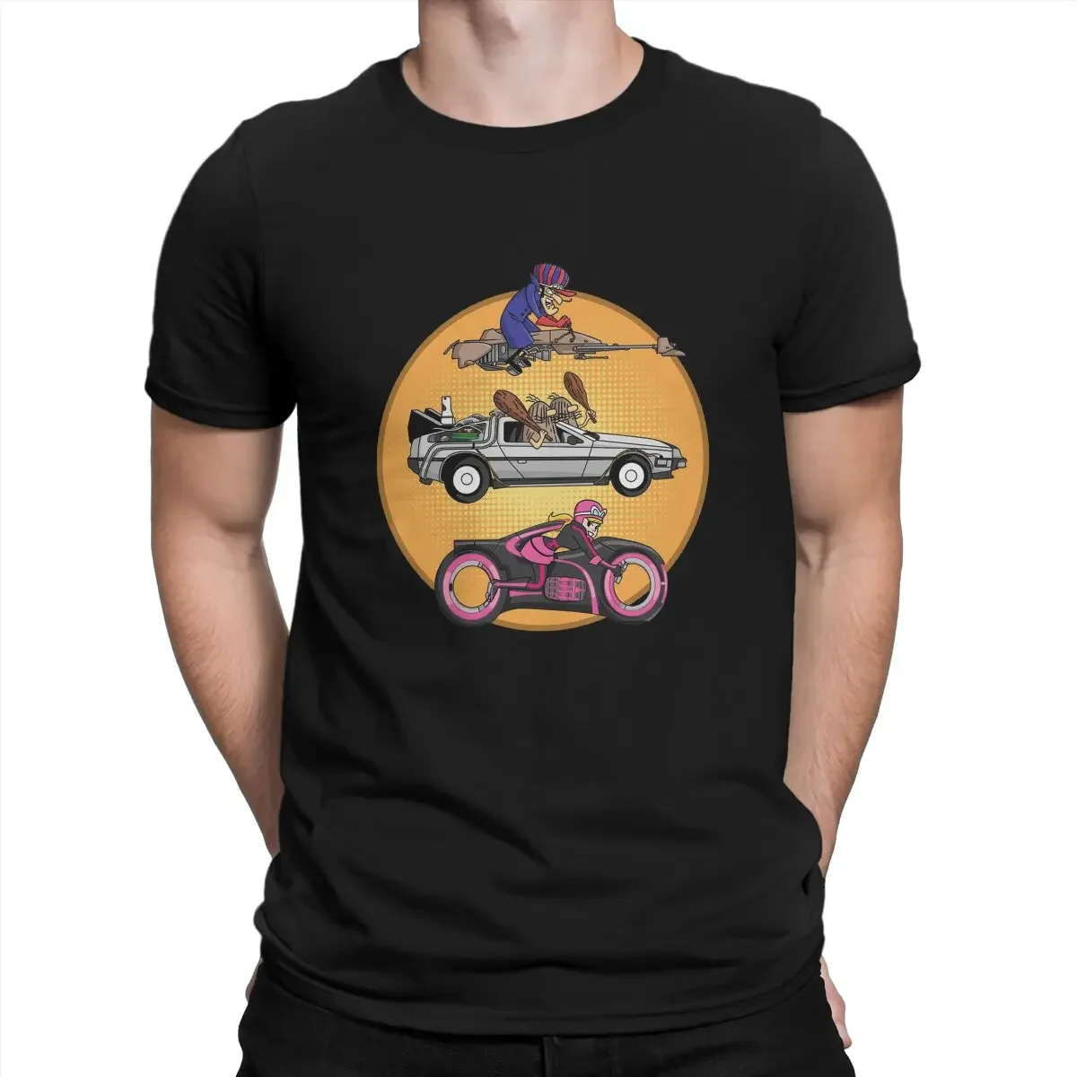 Футболка мужская с надписью Wacky Race 60s рубашка из полиэстера одежда для мужчин