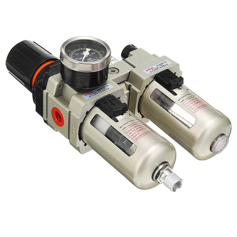 

AC3010-03 3/8 Inch BSP Air Compressor Filter Water Separator With Alloy Mechanical Regulator Gauge Hardware Pneumatic Part