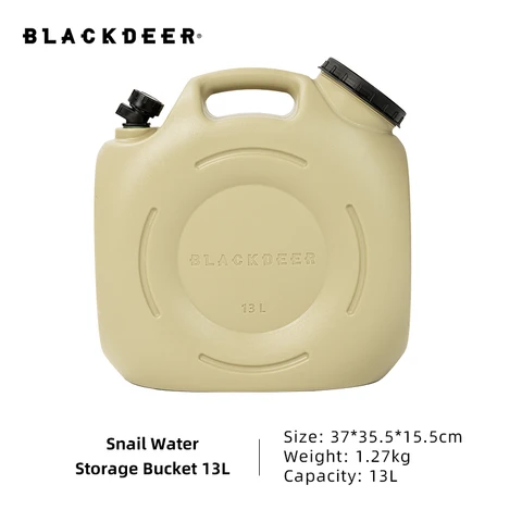 BLACKDEER наружное водное ведро PE квадратное Походное питьевое ведро портативное автомобильное пищевое ведро для пикника 13л 、 18л ведро для хранения воды
