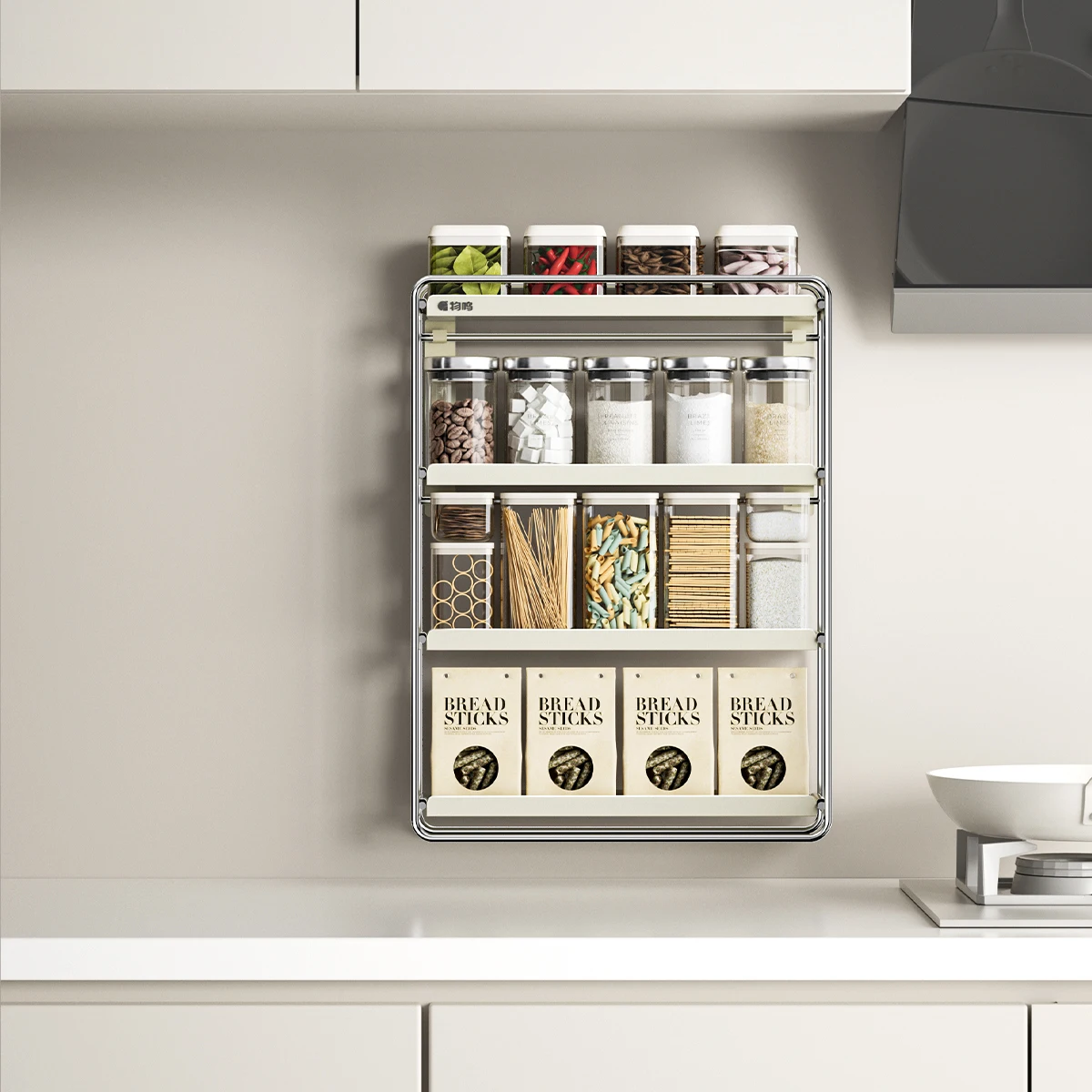 WMMO многослойная кухонная полка для хранения из углеродистой стали настенная