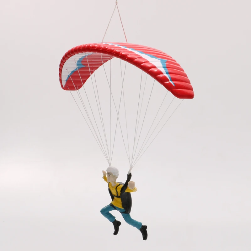 

1PC Handmade Paraglider Single Model Creative Parachute Ornaments Mini Hanging Parapente Paragliding Car Pendant DIY Decor Parts