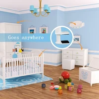 safer flexible baby monitor holder universal lazy with strap multifunctional long arm stand camera mount for crib shelf