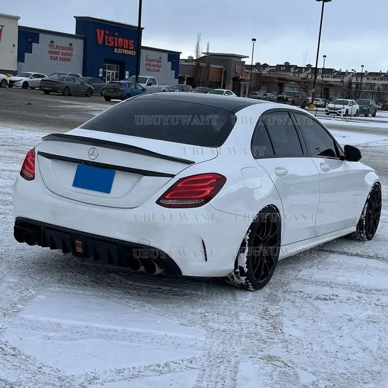 Для Mercedes Benz C Class Sedan 4-дверный W205 C180 C200 C260 C300 спойлер 2015-2021 автомобильное заднее