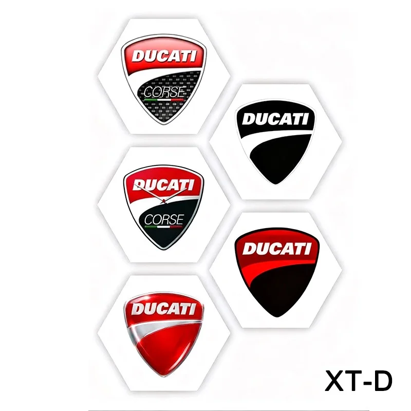 Фото Светоотражающая наклейка на шлем, наклейки для мотоциклов, логотип DUCATI, наклейка на велосипедный шлем, украшение для Ducati Monster 600, 620ie, 696, 796, 797 №1