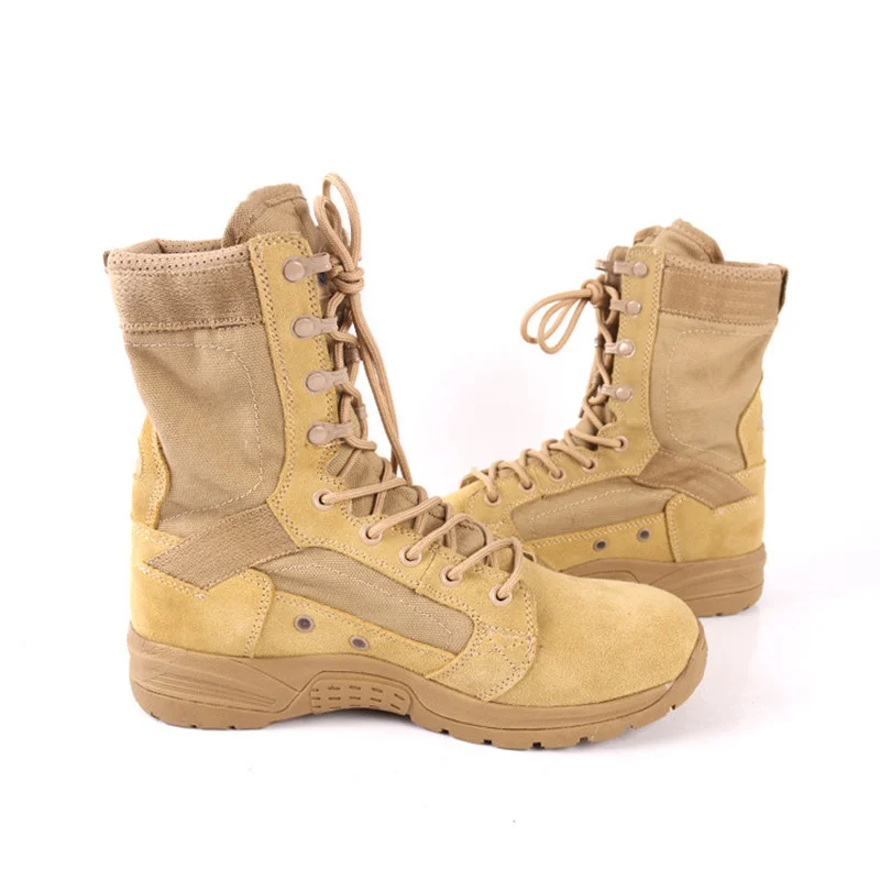 

Top Suede Cowhide Delta Combat Special Army Boots Wear Tactical Outdoor Training Camping Hiking Hunting Military Mountain Shoes