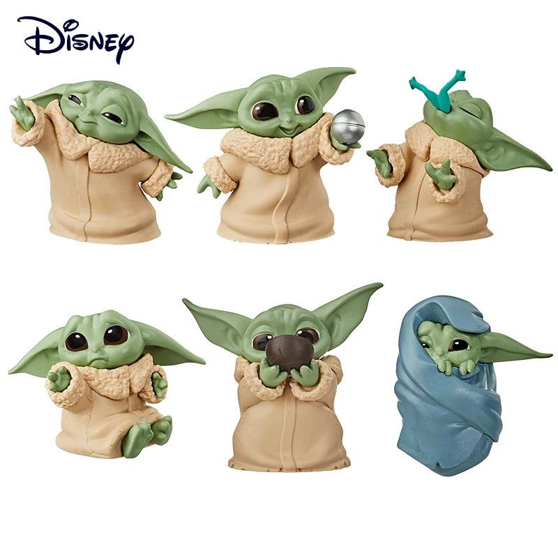

Disney Star Wars Yoda Baby 2.2 Inch Movable Doll Toy Model Anime Series PVC Toy Doll For Kids Baby Yoda Birthday Gift