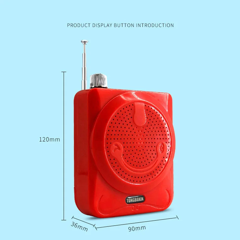 Портативный Bluetooth-динамик беспроводной FM-радиоприемник USB TF-плеер функция AUX от