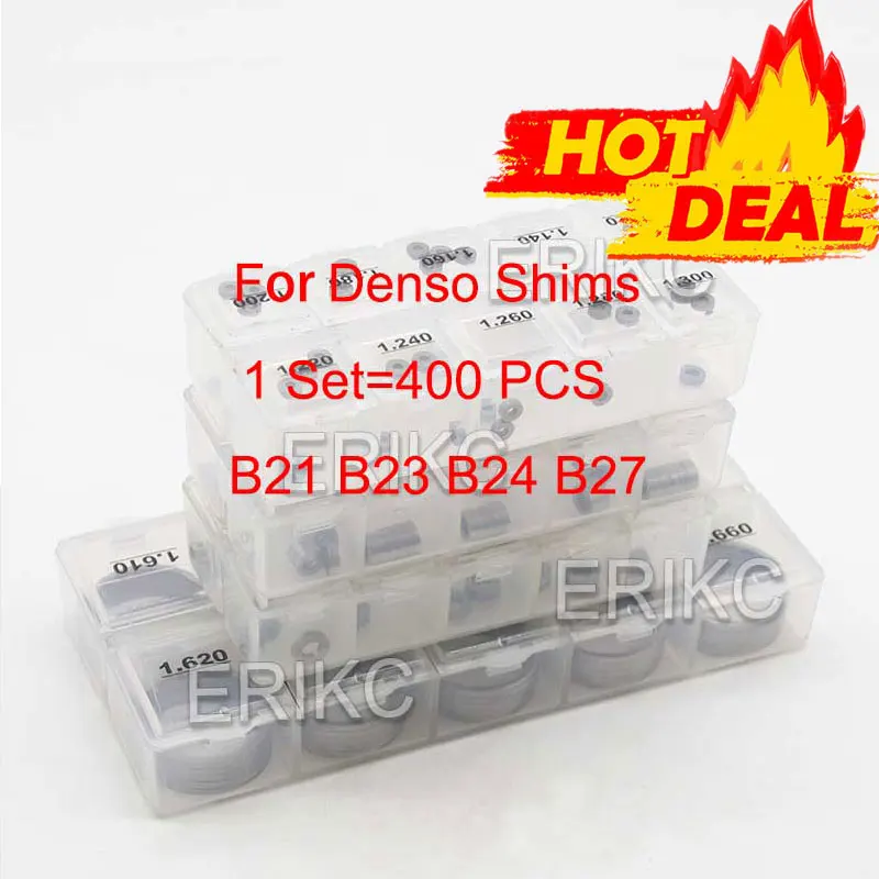 

Fuel Nozzle Adjusting Shim B21 B23 B24 B27 Common Rail Diesel Injector Adjustment Shims 400pcs for DENSO Injection Gasket Washer