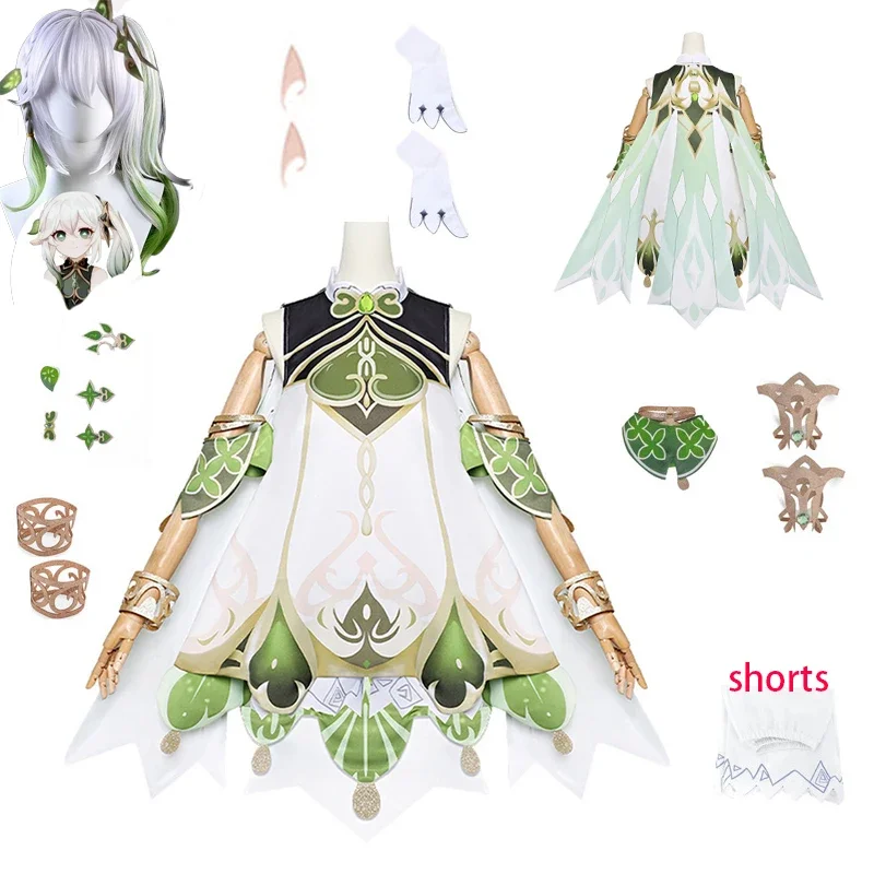 Костюм для косплея геншин ударт нахида Малый лорд кусанали парик игры Genshin