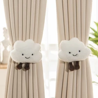 cartoon clouds curtain tieback buckle for children kids bedroom decoration modern lovely curtain tie back clips hanging ball