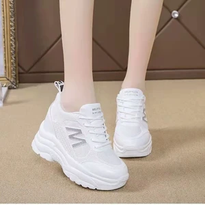 2022 New Thick-soled Womens Breathable Thick-soled Sports Shoes Heightening Vulcanized Shoes Womens Thick-soled Sports Shoes