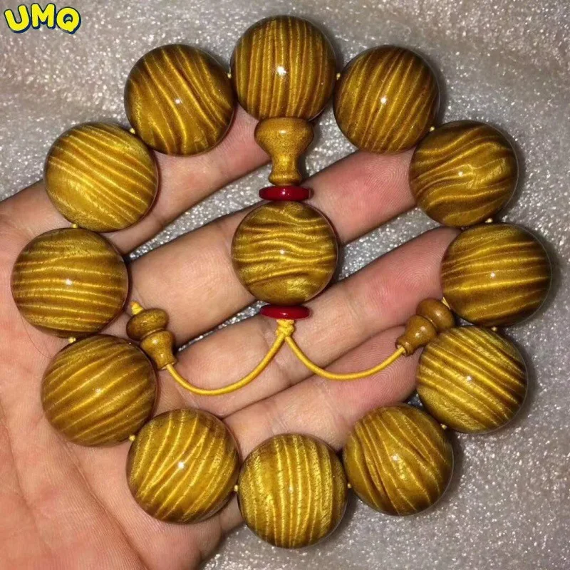 

Sichuan Golden Phoebe Hand String Old Material 2.0 Full Water Wave Men's and Women's Small Leaf Zhennan Lightning Gentian Buddha