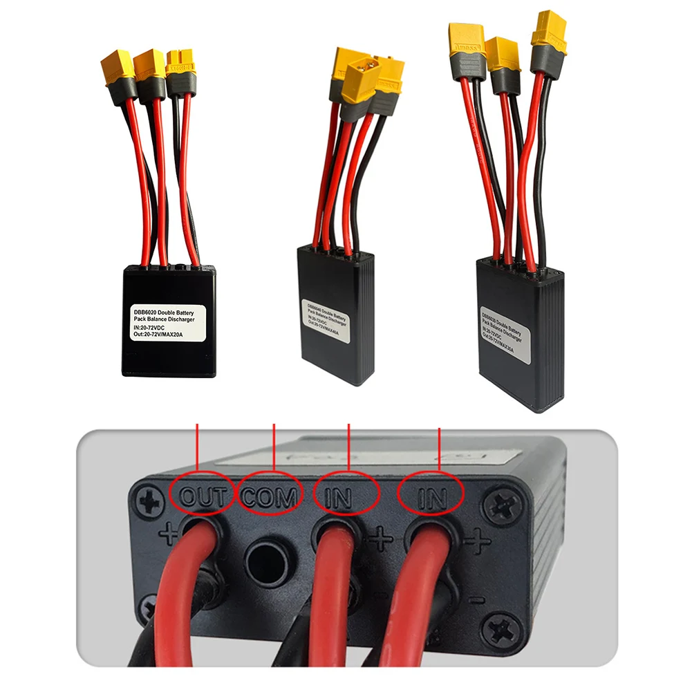 

Ebike Dual Battery Discharge Converter Switcher Module Increase Battery Capacity 20V-72V 20/30/40A Electric Bicycle Accessories