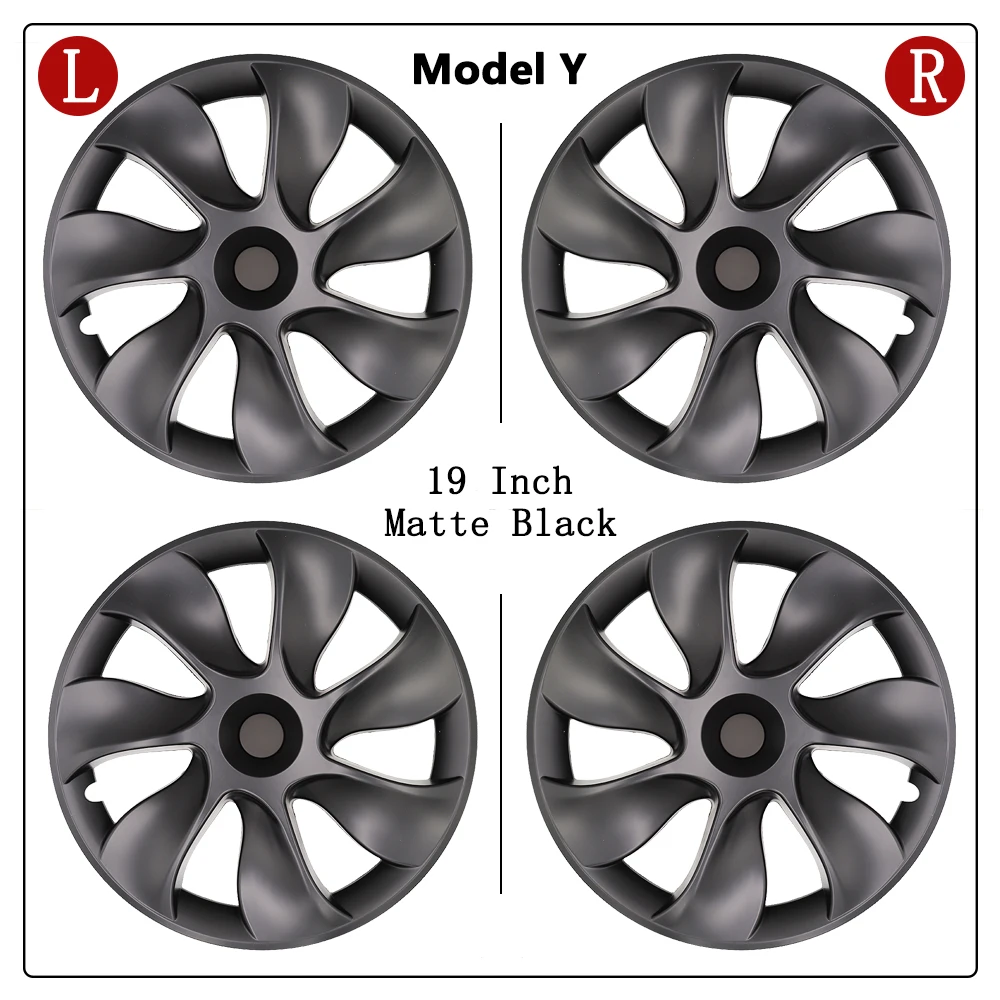 

4 шт., колпачки на колеса для Tesla Model Y 19 дюймов 2018-2023