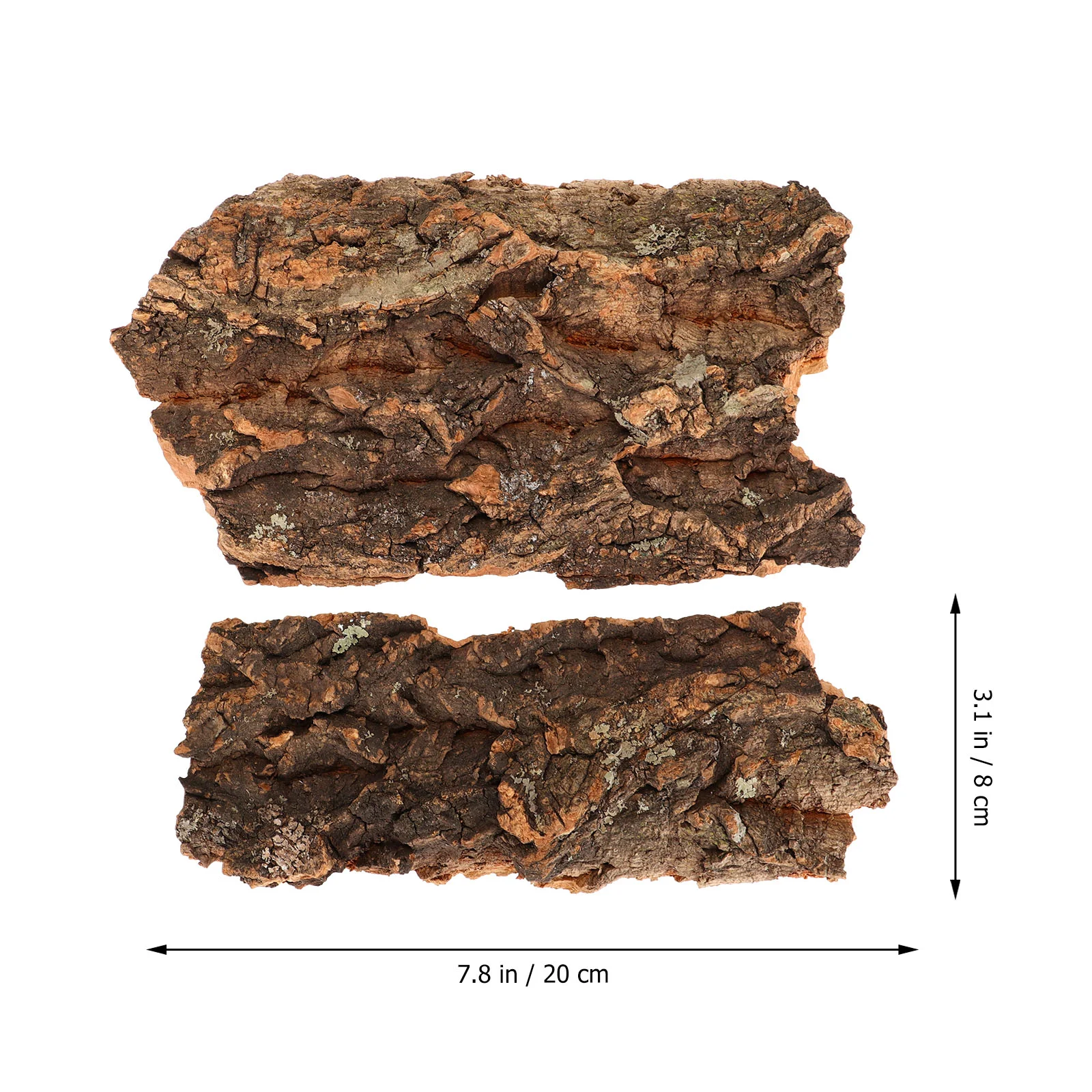 

Reptile Bark Platform Terrarium Lizard Tank Decor Accessories Cork Hide Gecko Pet Wood Baskingturtle Hut Tortoise Climbing Wall