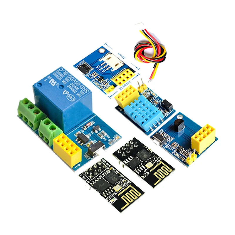 ESP8266 5 в WiFi релейный модуль DS18B20 DHT11 RGB светодиодный контроллер вещей умный дом