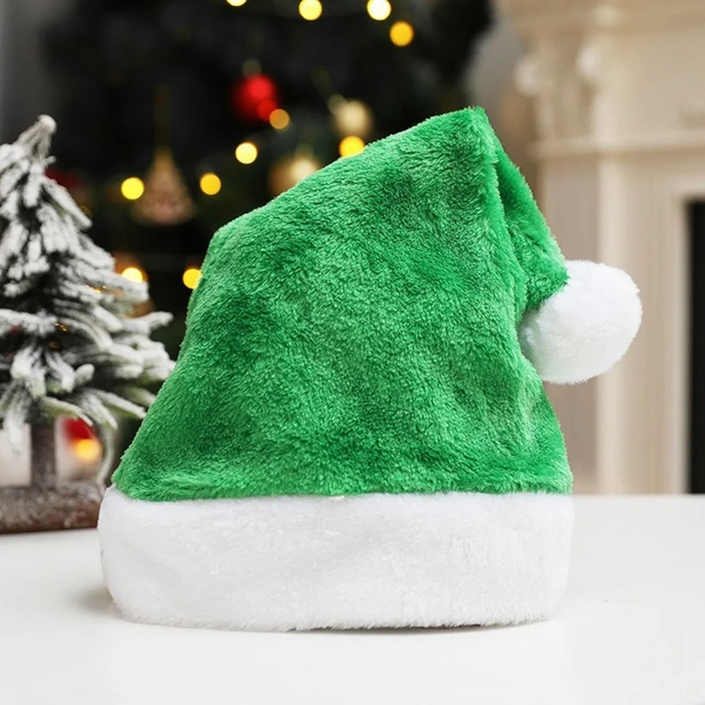 

Милая Рождественская шапка, мягкие Рождественские декоративные шапки с помпоном для взрослых и детей, зимние шапки для дома на Рождество, подарки Санта-Клаусу, Рождество