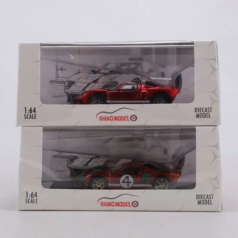 Фото Модель автомобиля Ford GT40 из литого под давлением сплава, масштаб 1:64, подарок для друзей на особых случаях, предмет коллекционирования для взрослых, украшение для дома. №1