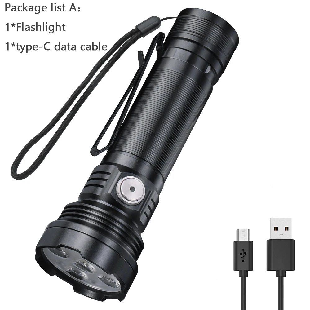 

BORUiT ET28 Фонарик 2000lm Type-C