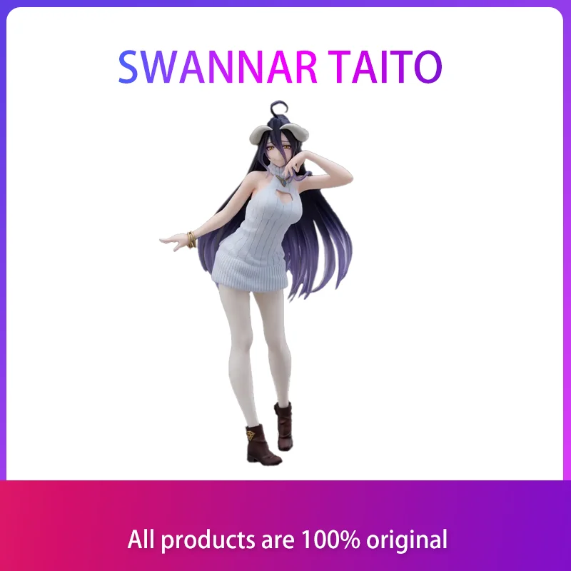 

In Stock Original Taito Coreful Figure Overlord Albedo Knit Ver PVC Action Figure Model Doll Toys