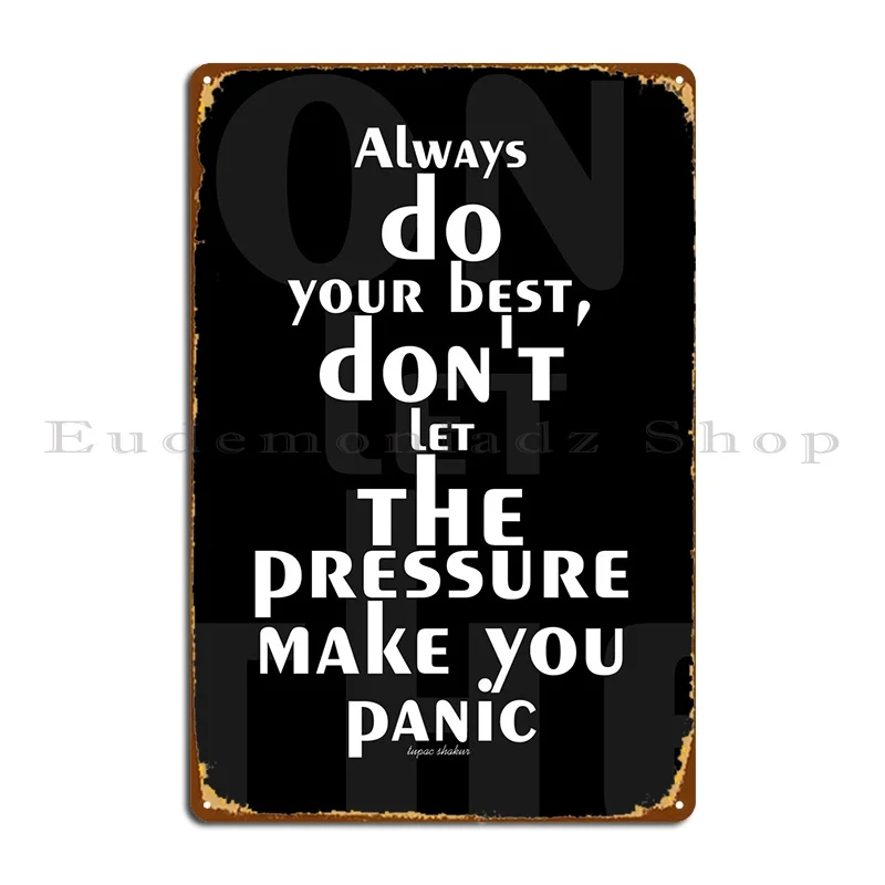 

Металлический настенный плакат с надписью «Always Do Your Best»