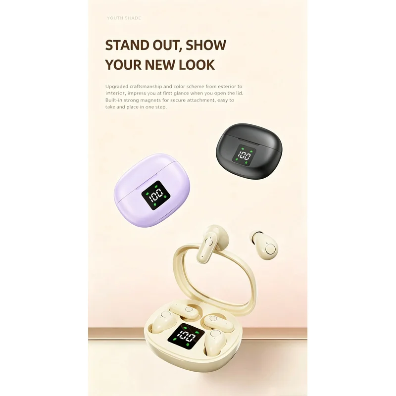 Новые 2 пары Bluetooth-наушников в одной коробке, с шумоподавлением, сверхдолгим сроком службы батареи, беспроводные, скрытые мини-наушники для офиса (art.: 3920dc7664ebf) - 3920dc7664ebf