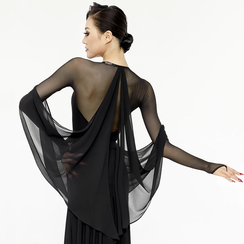 Сказочная одежда для бальных танцев и представлений сетчатые черные топы юбка