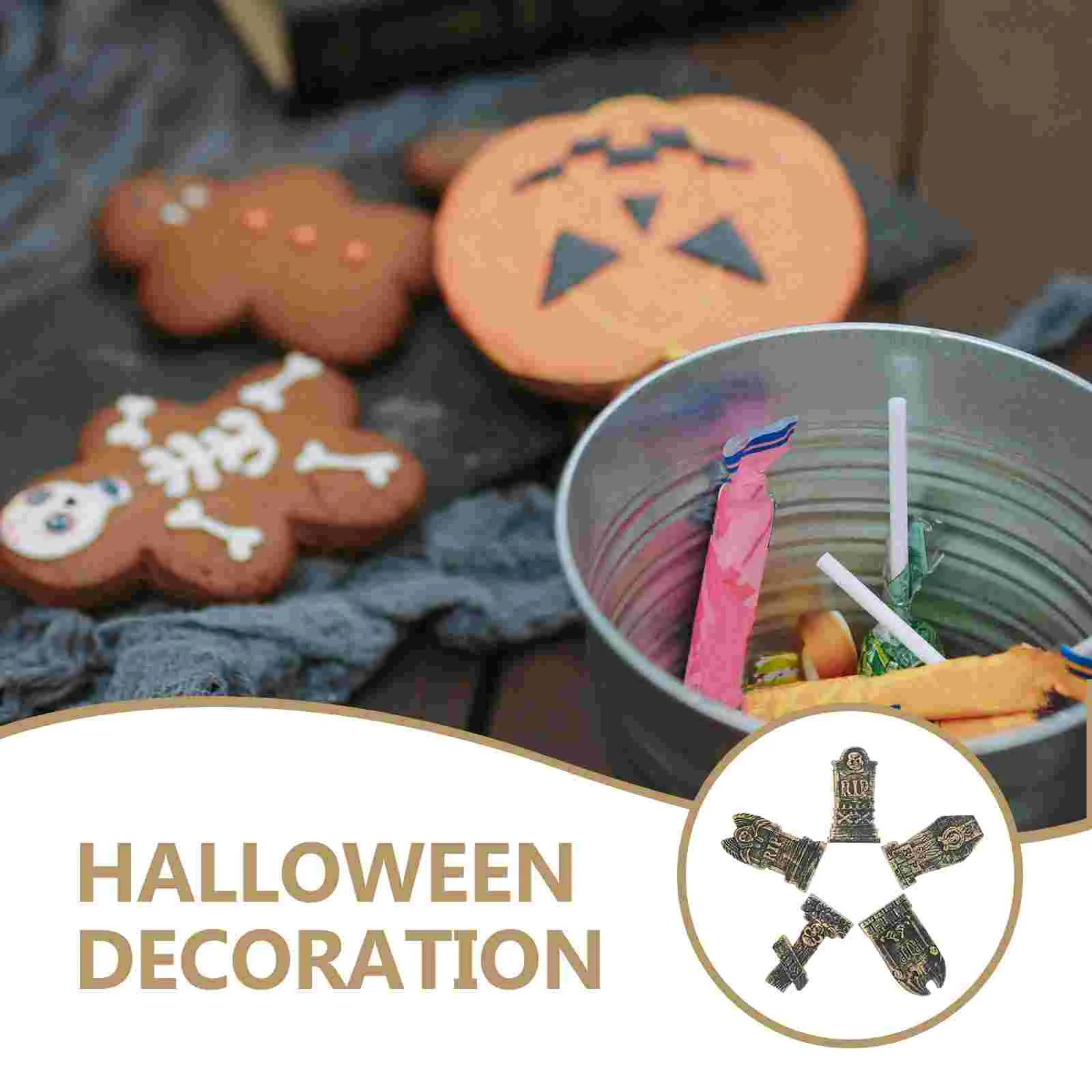 10 шт. украшение для надгробия в виде черепа надгробие реквизит на Хэллоуин