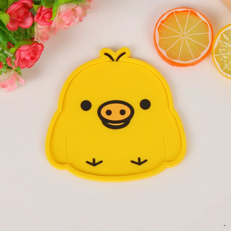 

Silicone Cat Shaped Tea Coaster Cup Mat Pad Mug Holder Mat Coffee Drinks Table Placemats Heat-resistant Cup Coasters
