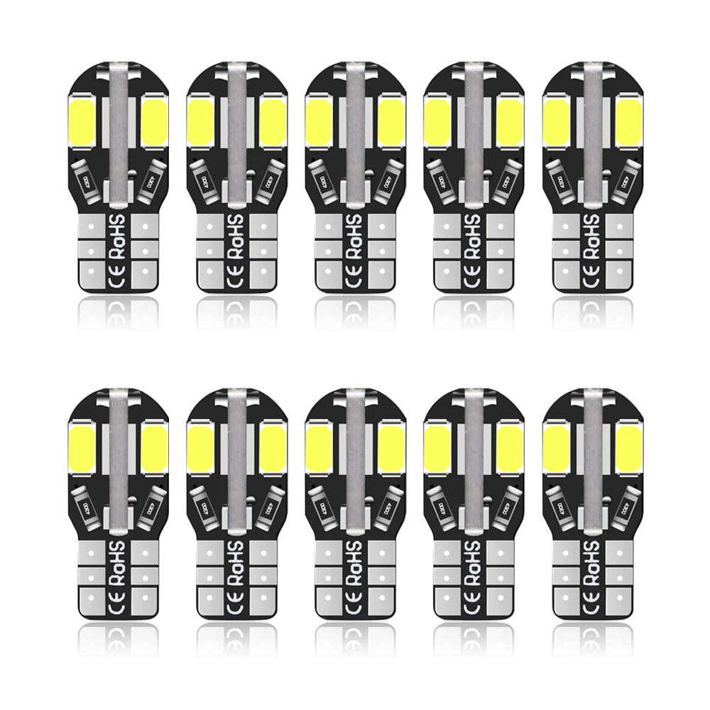 10x W5W T10 Светодиодные лампы Canbus 4014 SMD для Geely emgrand ec7 ec8 Coolray EC7-RV GC7 SC7