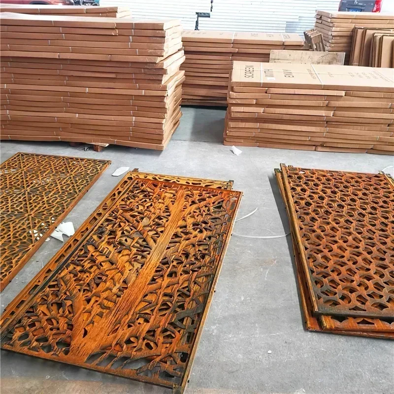 Металлические панели ограждения для экрана конфиденциальности на открытом