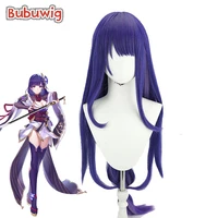 bubuwig synthetic hair genshin impact baal cosplay wig magatsu mitake narukami no mikoto 110cm long purple wigs heat resistant