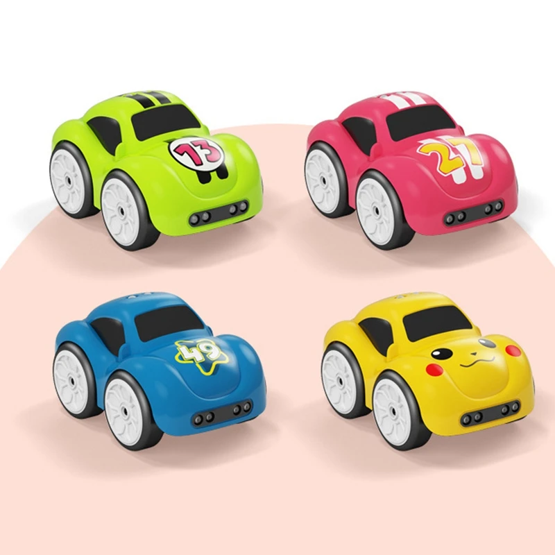 

RC Car Intelligent Sensor Remote Control Cartoon Mini Car Radio Controlled Electric Cars Mode Music Light Toys