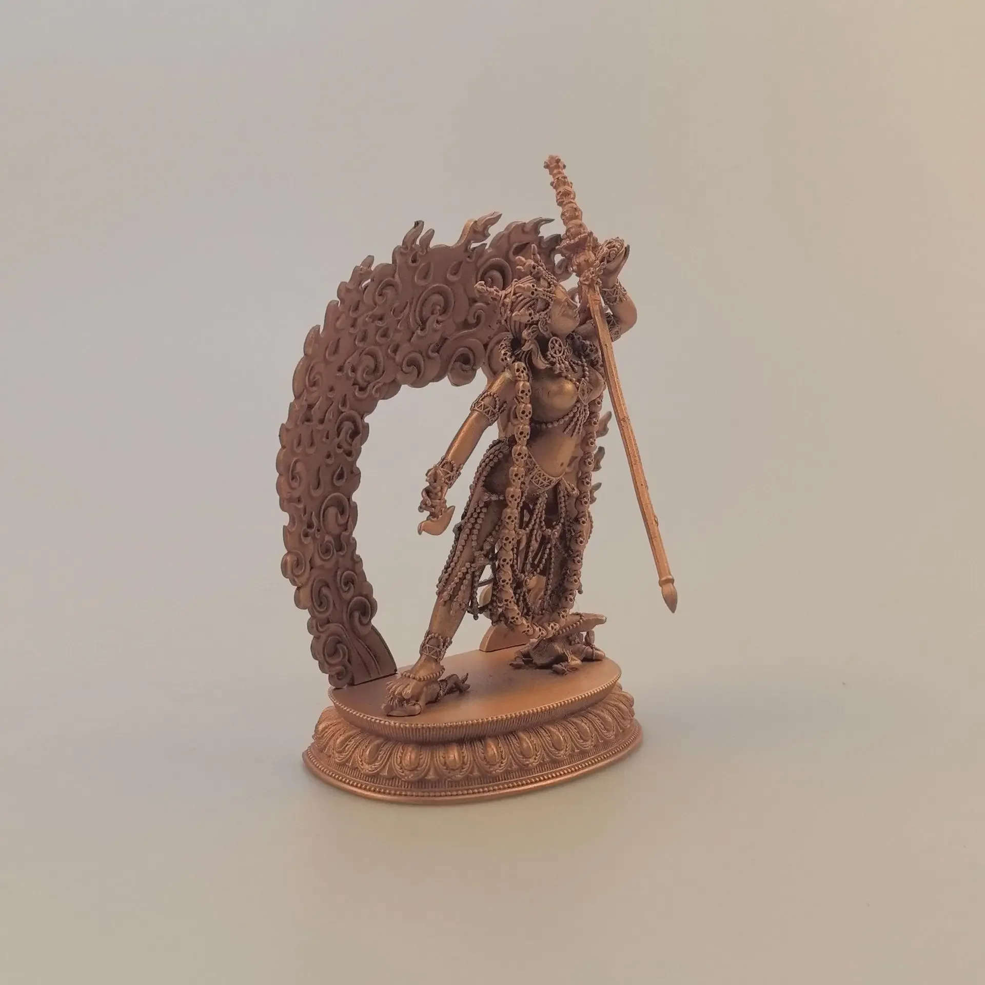 Фото Изысканная резьба по красной медь Na Lo Kama Naro Качад Статуя Будды Vajrayogini Тибетский буддизм Статуя Будды Palden Lhamo №3
