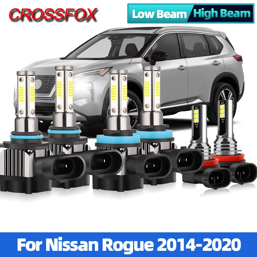 

6000K H11 Canbus Car Headlight 12000LM 90W 12V 24V Led Headlamps Bulbs CSP Chip Car Fog Light For Nissan Rogue 2014-2020