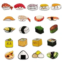 21 pcsset cute acrylic brooches japanese food sushi rice balls pins for backpacksjacketshatgirlgift